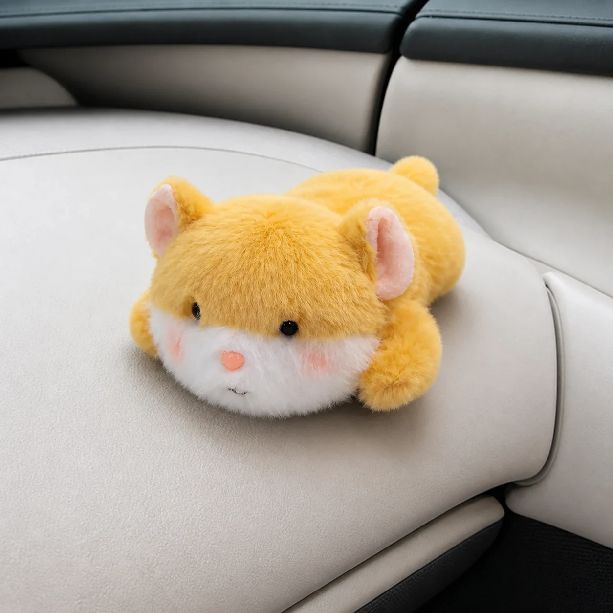 Magnetic Car Plush Ginger Kitten