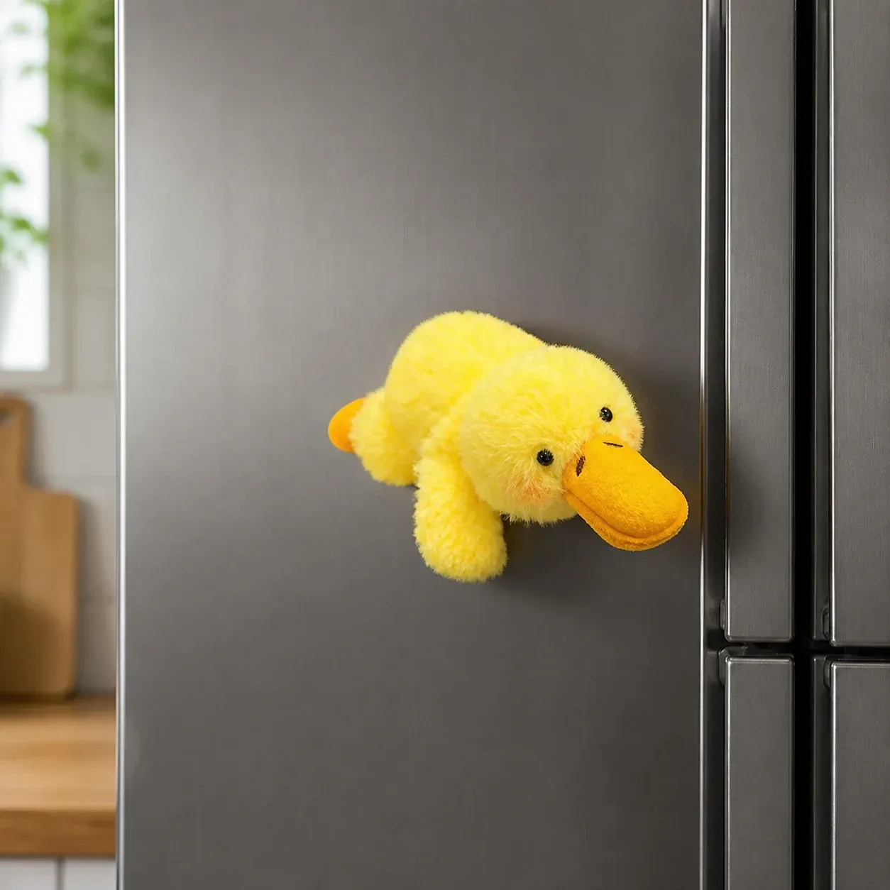 Magnetic Car Plush Yellow Duck