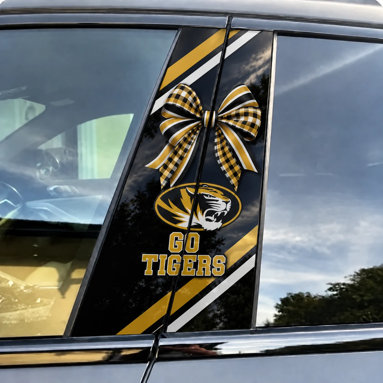 Missouri Tigers Car Pillar Wrap Special - Universal Fit