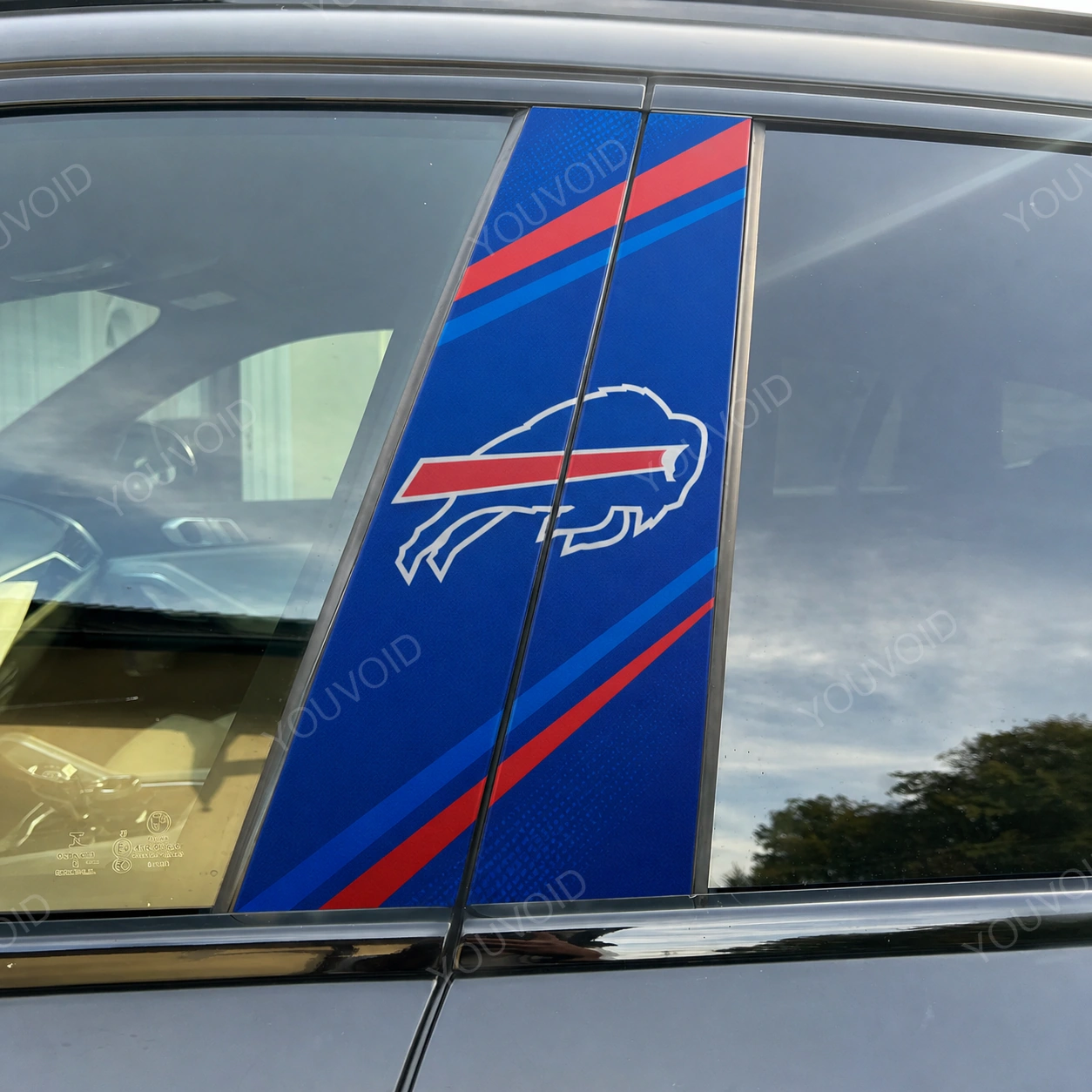 Buffalo Bills Car Pillar Wrap - Premium Vinyl B-Pillar Decal, Universal Fit
