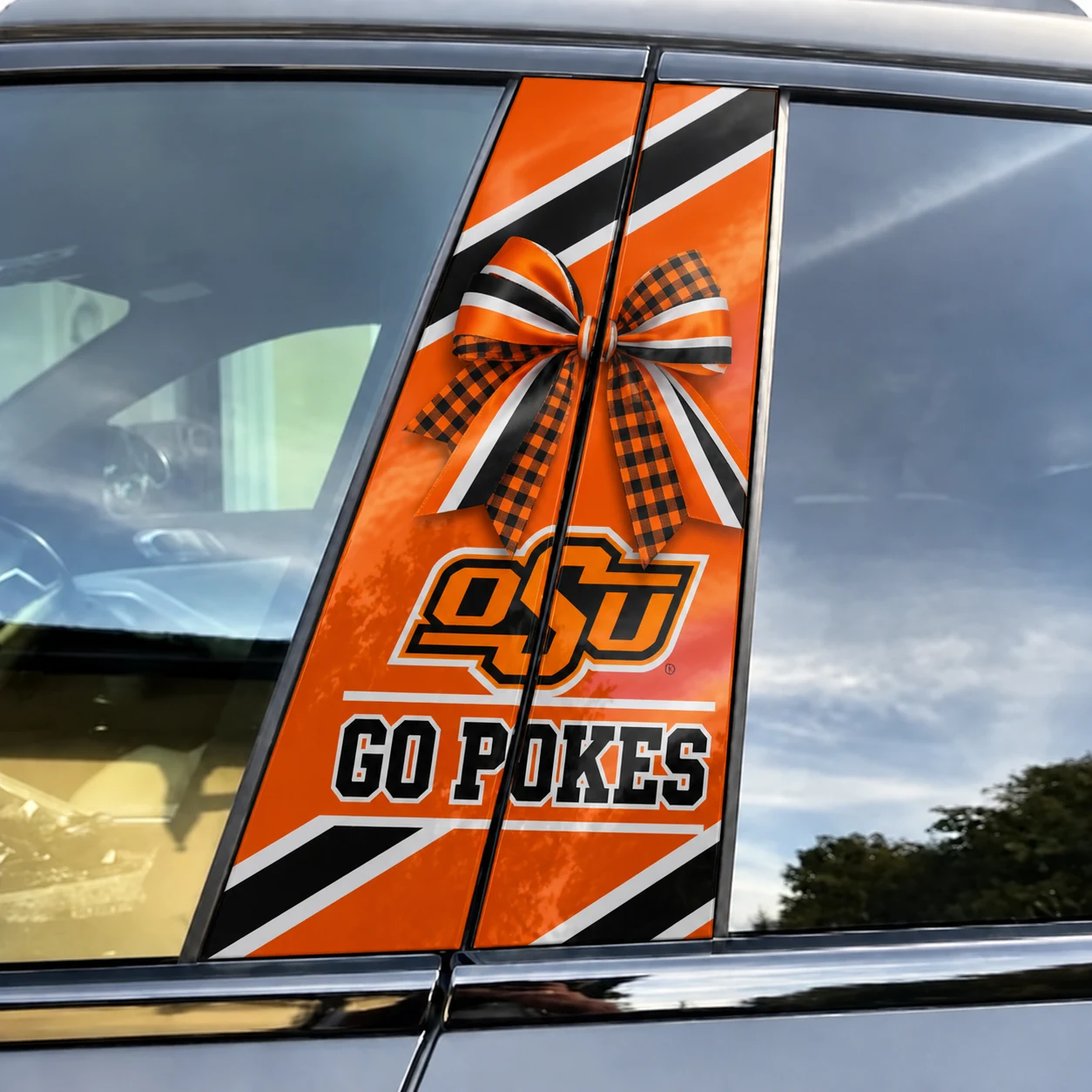 Oklahoma State Cowboys Car Pillar Wrap Special - Universal Fit