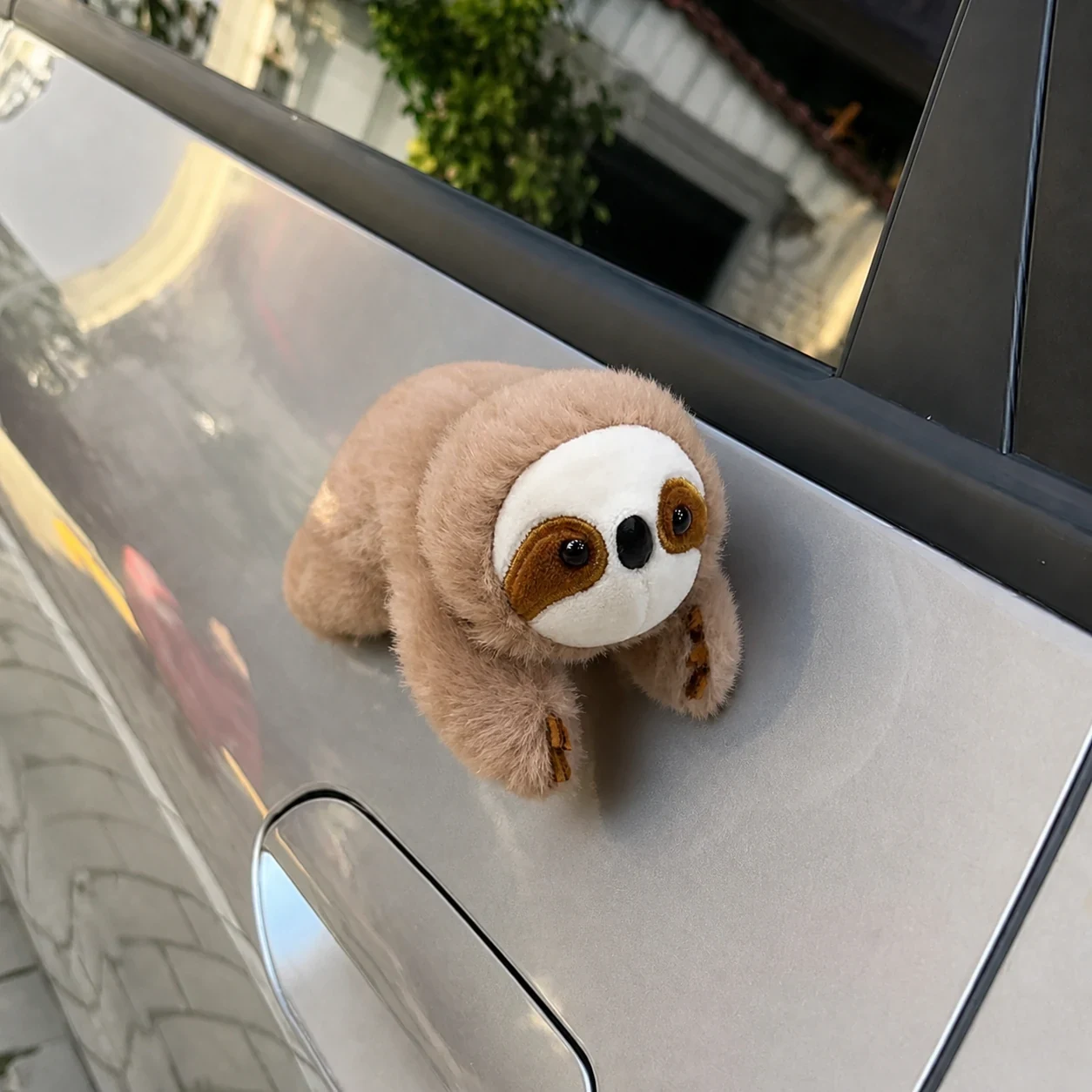 Magnetic Car Plush Sloth