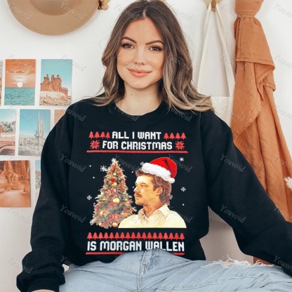 All I want for Christmas, Christmas music lover gift, Christmas shirt, music sweatshirt, T-Shirt & Hoodie for BFF, Trending Music Lover Gift