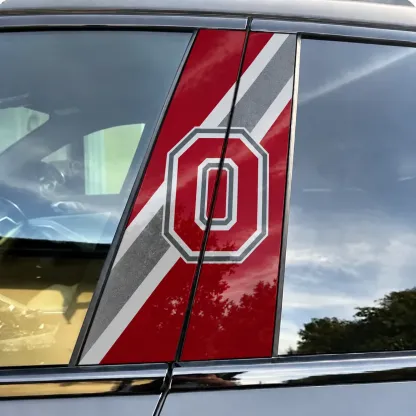 Ohio State Buckeyes Car Pillar Wrap - Universal Fit