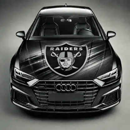 Las Vegas Raiders Premium Car Hood Wrap - Universal Fit