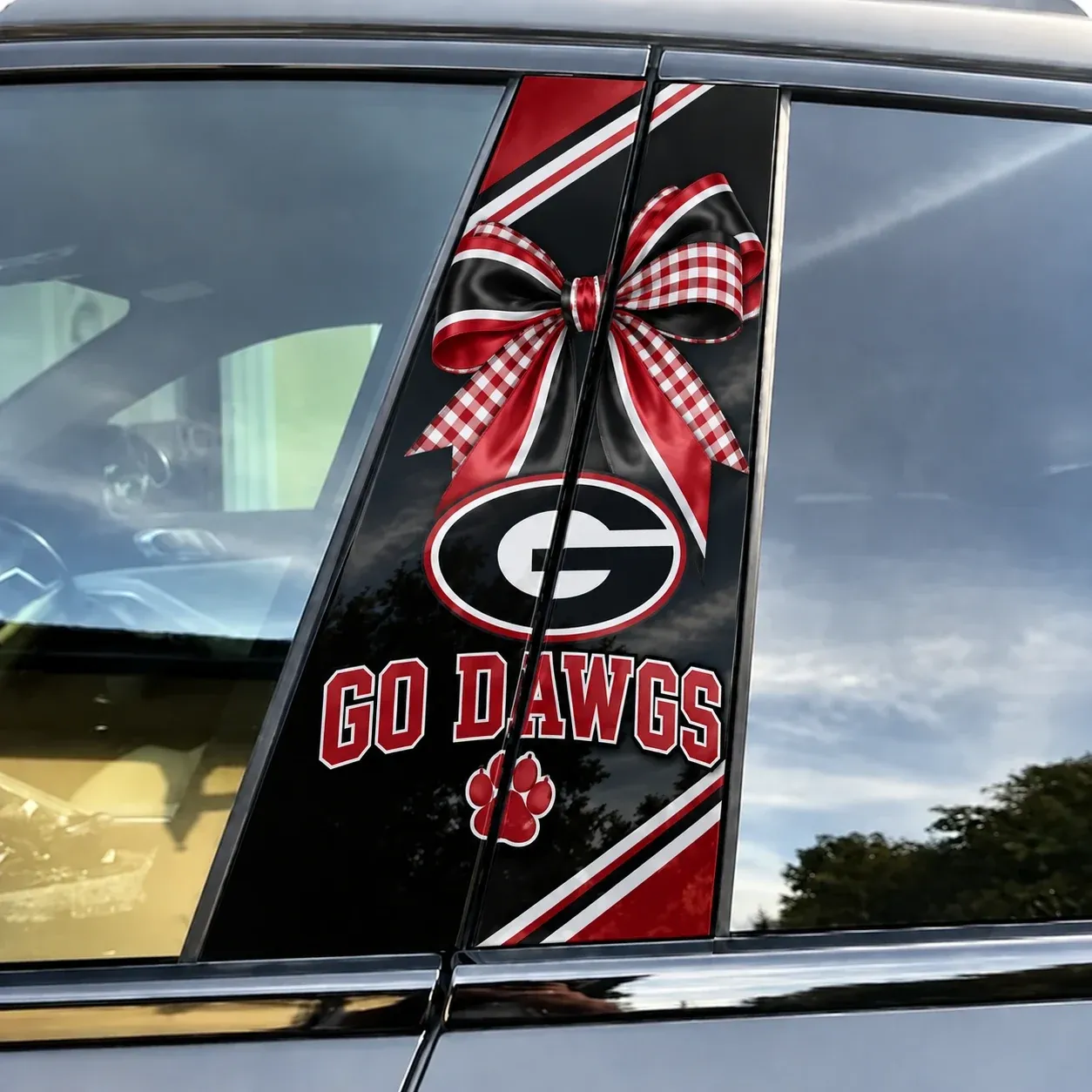 Georgia Bulldogs Car Pillar Wrap - Universal Fit