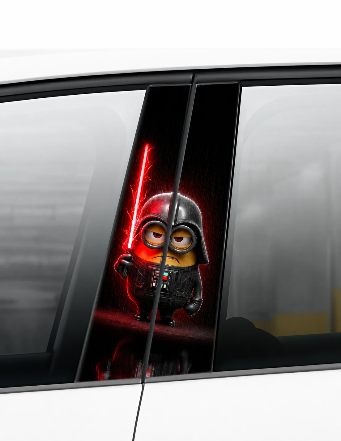 Darth Vader Minion - Car pillar sticker