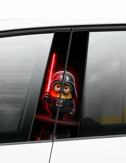 Darth Vader Minion - Car pillar sticker
