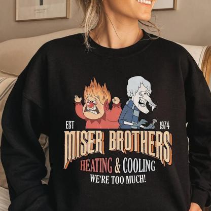 1974 Miser Brothers Christmas Graphic Hoodie, Crewneck & T-Shirt (The Year Without a Santa Claus)