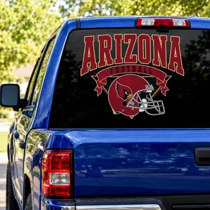 Arizona Cardinals Football Square Rear Window Decal