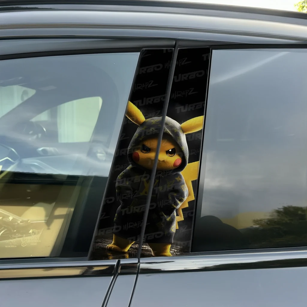 Pikachu Hypebeast - Car pillar sticker