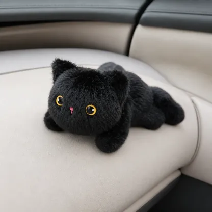 Magnetic Car Plush Black Cat