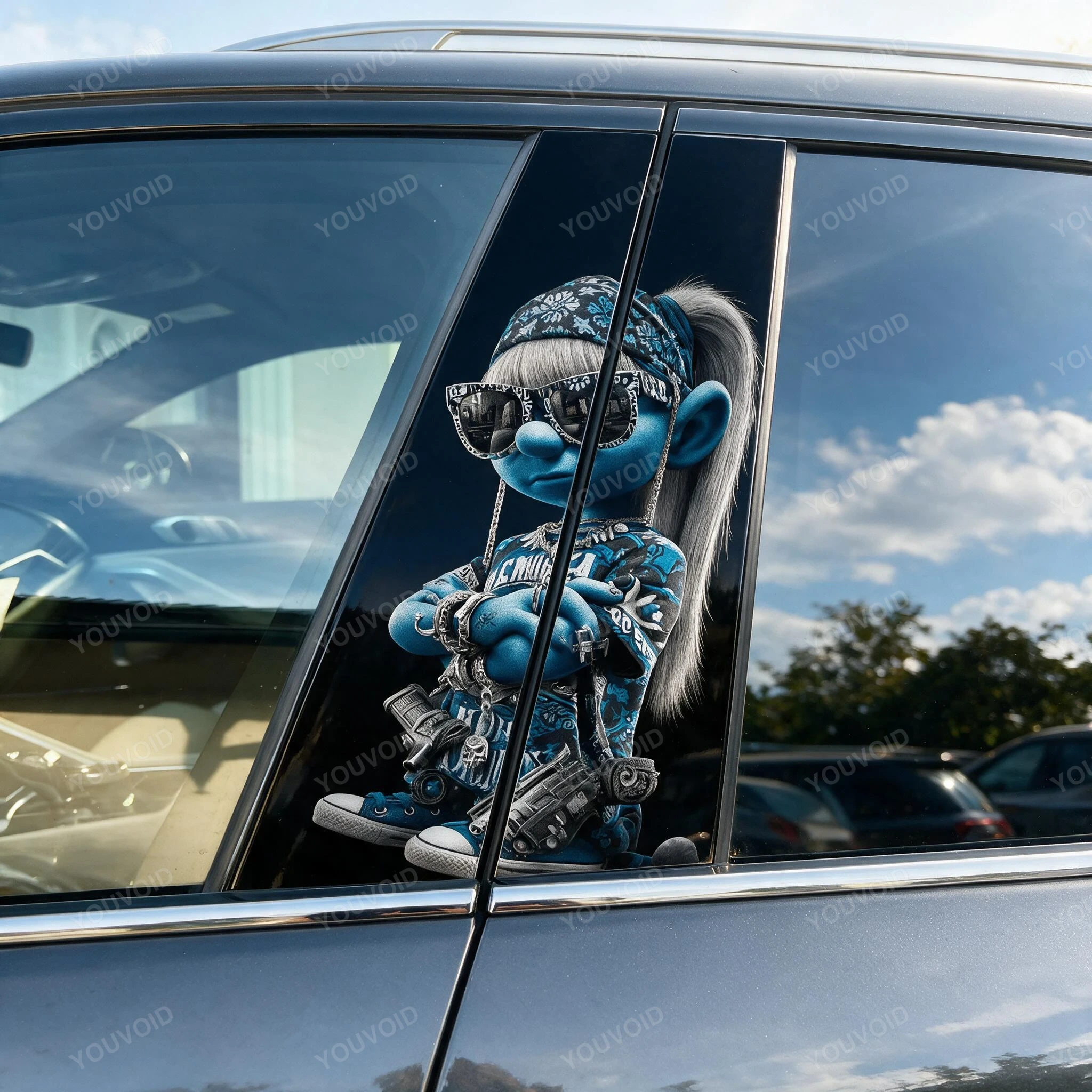 Smurfette 1 - Car pillar sticker