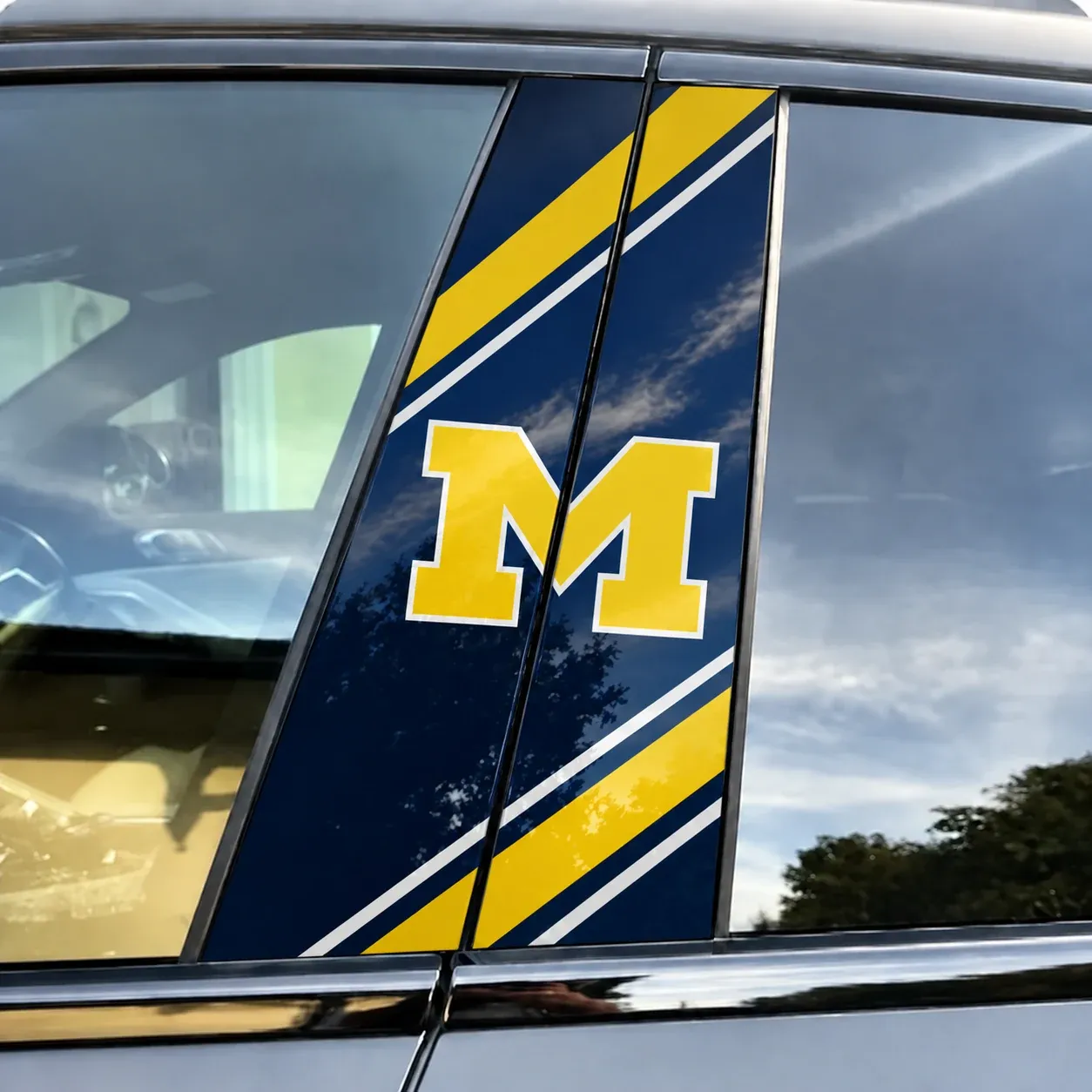 Michigan Wolverines Car Pillar Wrap - Universal Fit