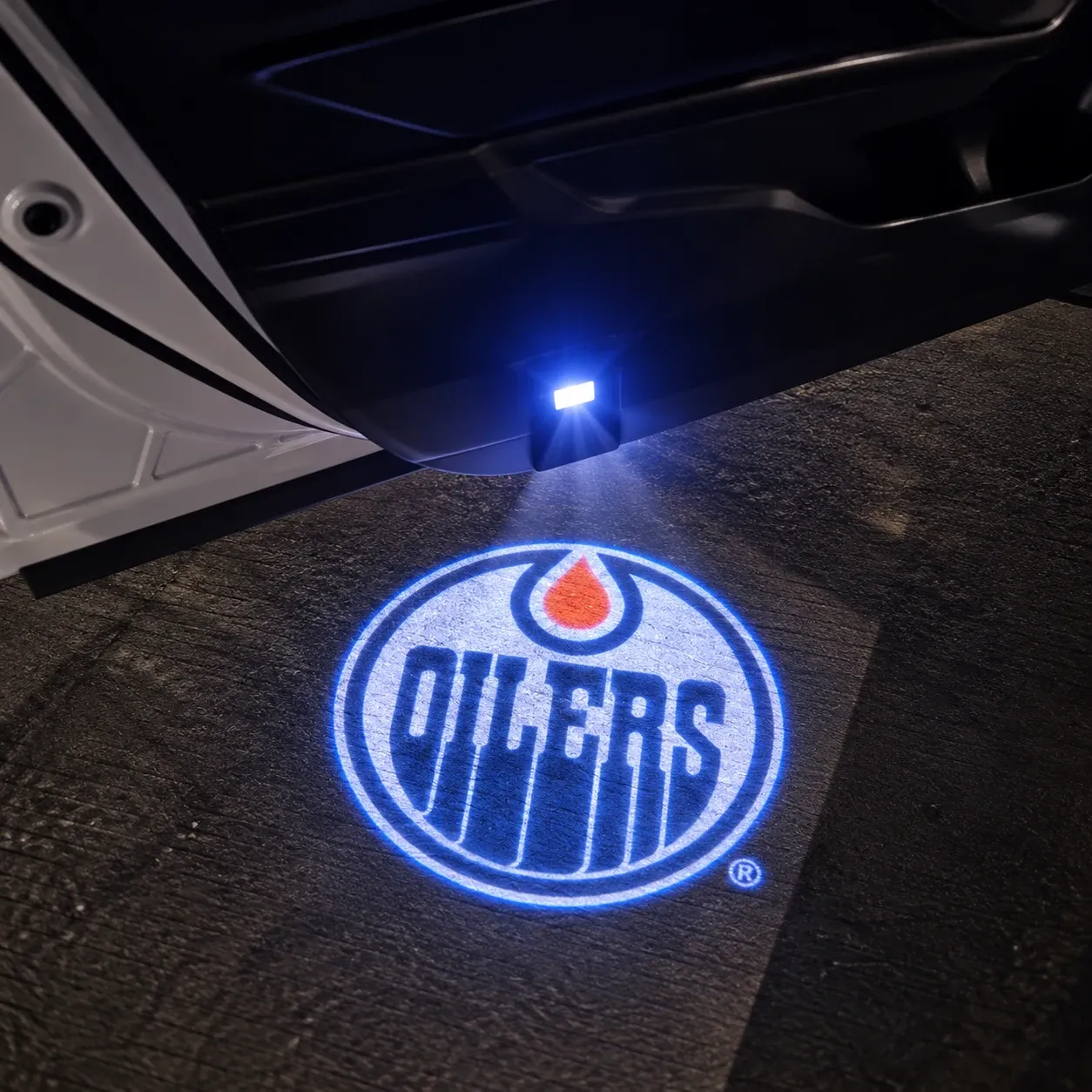Edmonton Oilers Hockey Car Door Projector Light