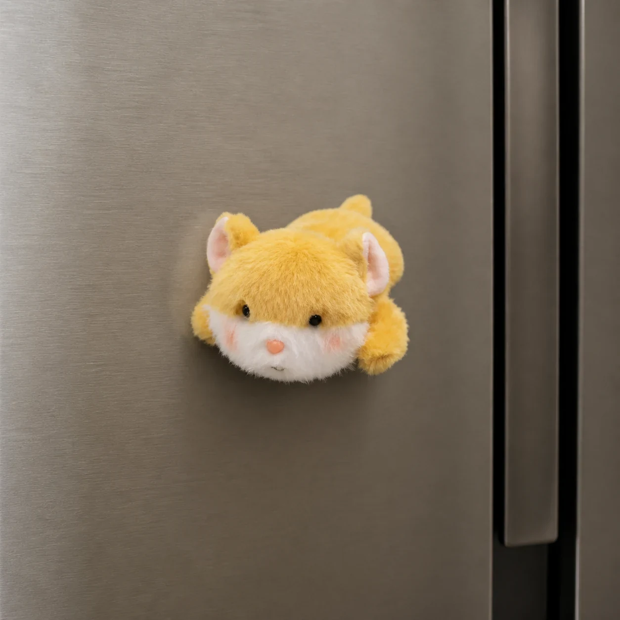 Magnetic Car Plush Ginger Kitten