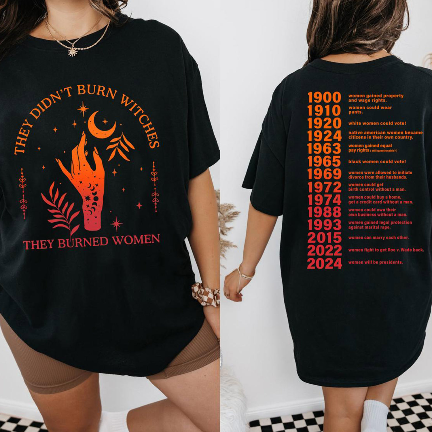They Didn’t Burn Witches They Burned Women Shirt