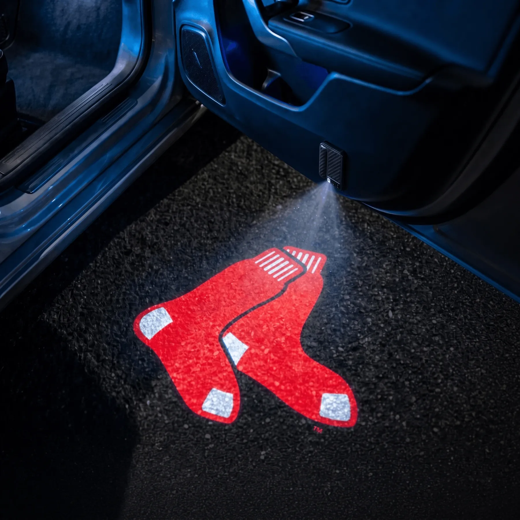 Red Sox Baseball Car Door Projector Light