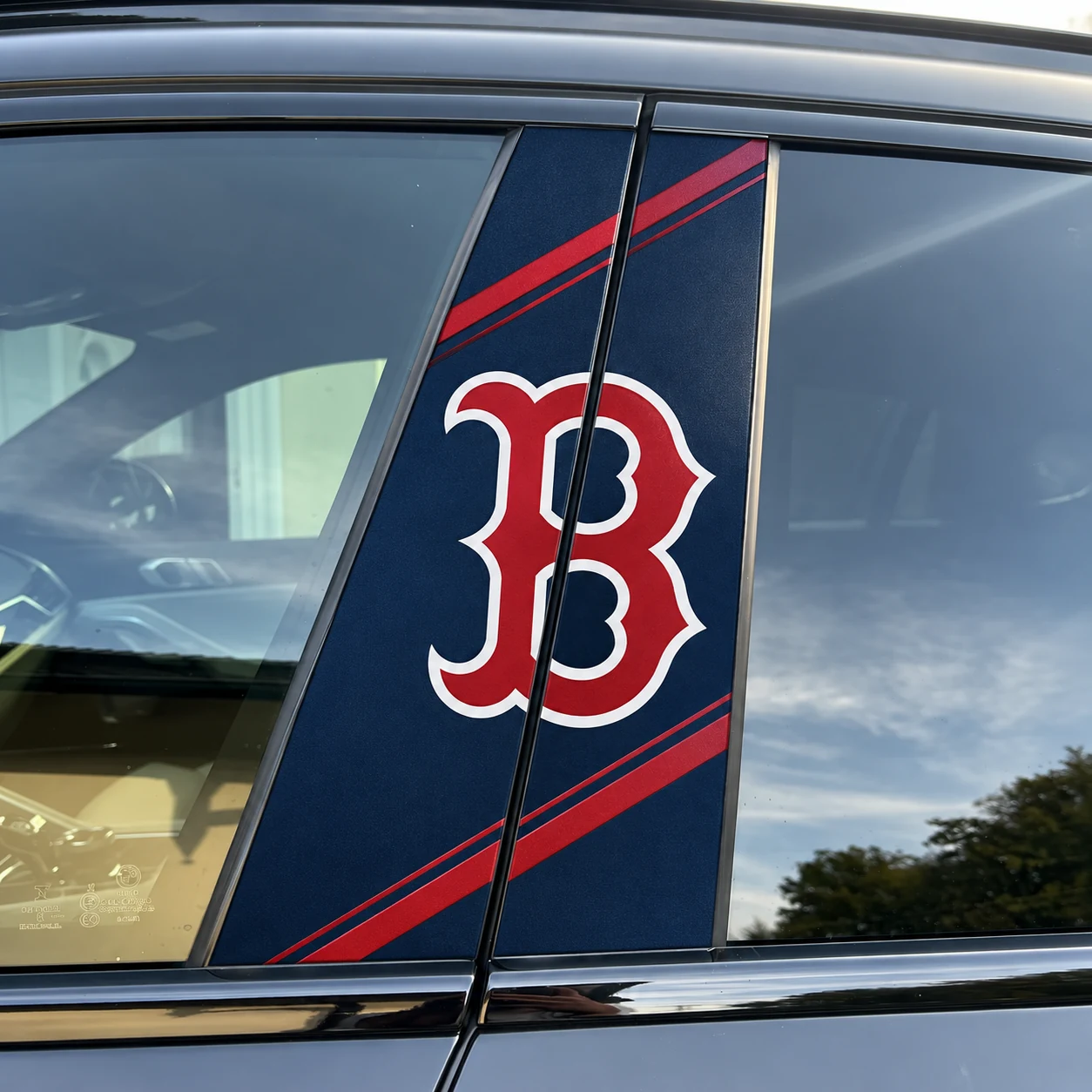 Boston Red Sox Car Pillar Wrap - Universal Fit