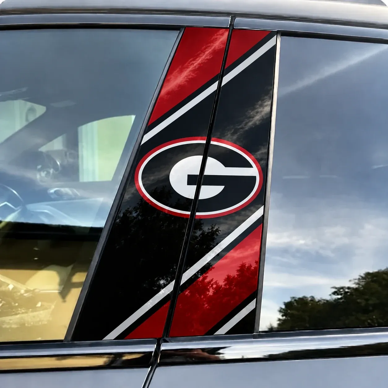 Georgia Bulldogs Car Pillar Wrap Special - Universal Fit