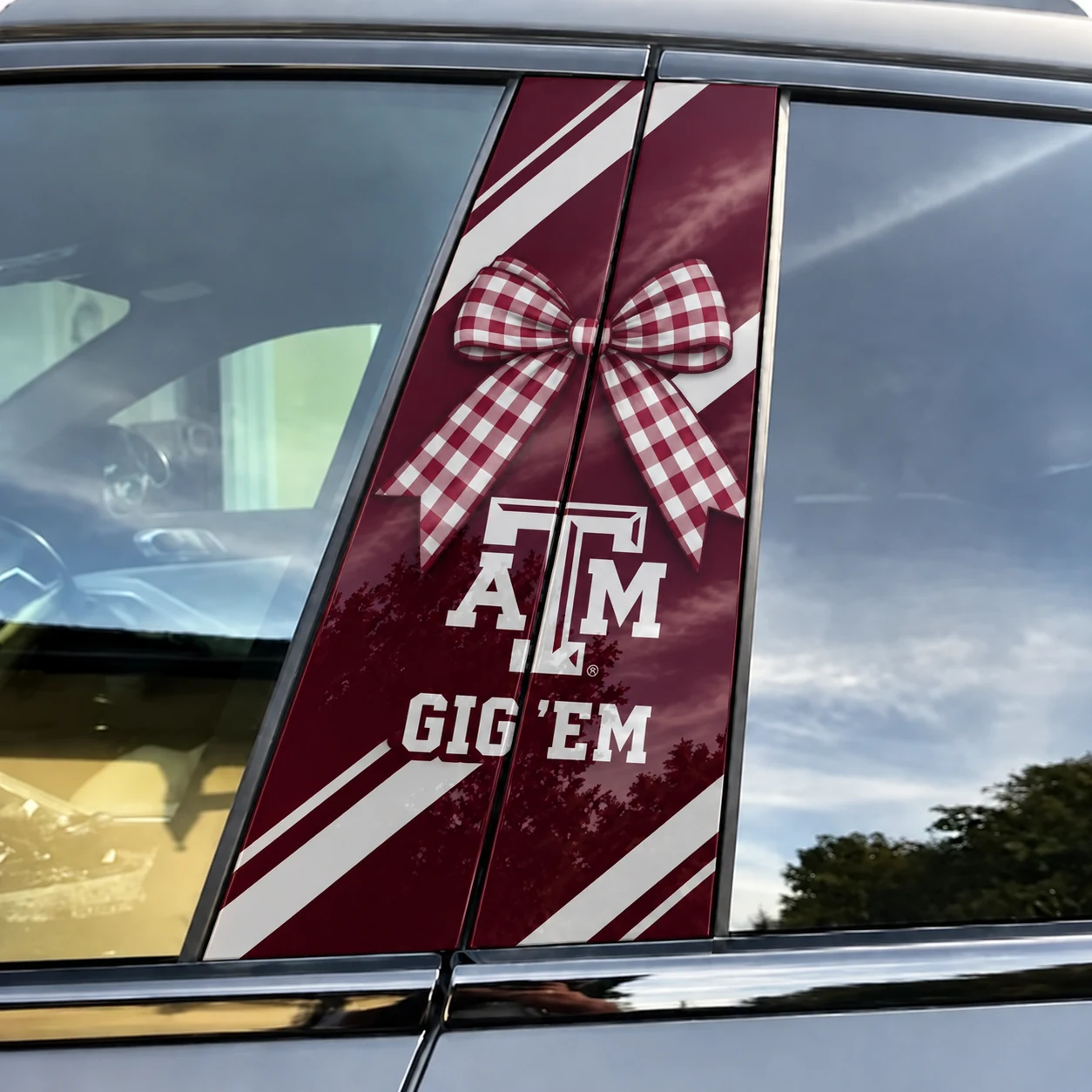 Texas AM Aggies Car Pillar Wrap Special - Universal Fit