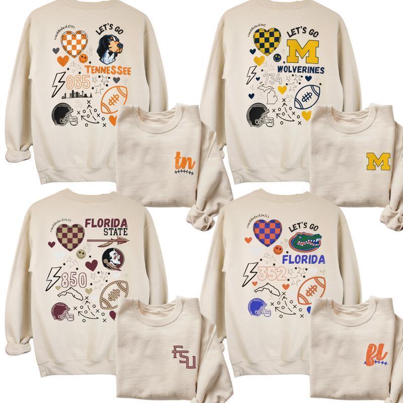 Game Day Vintage Football Retro Sweatshirt