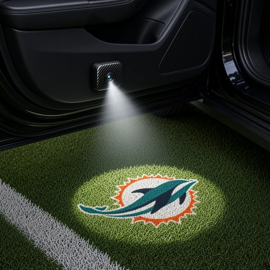 Miami Dolphins Football Car Door Projector Light