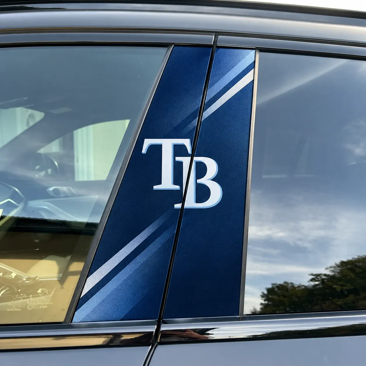 Tampa Bay Rays Car Pillar Wrap - Universal Fit