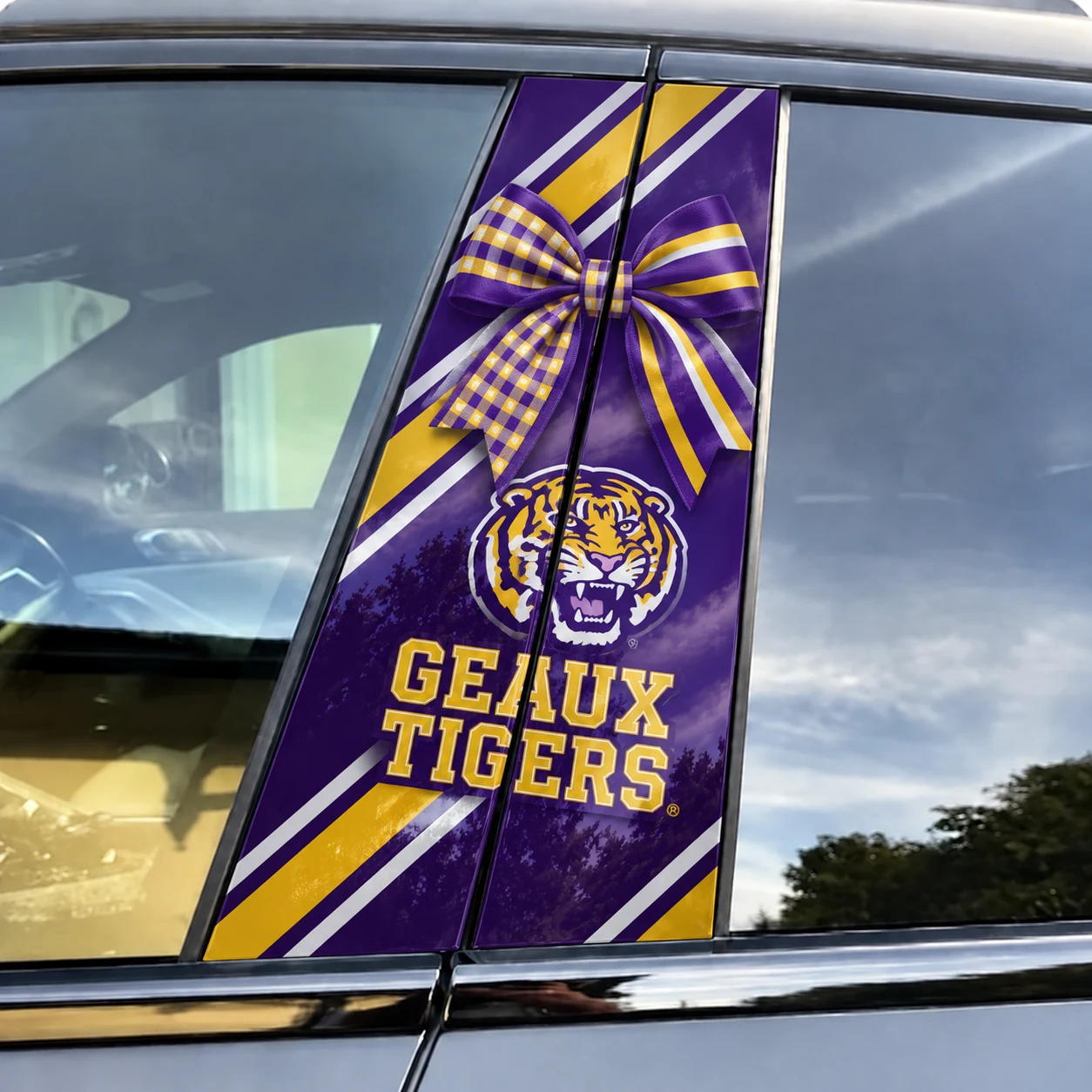 LSU Tigers Car Pillar Wrap Special - Universal Fit
