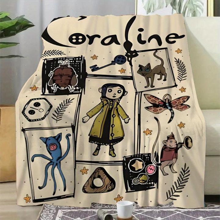 Cartoon Movie Flannel Throw Blanket - Soft Couch Bed Sofa Cover