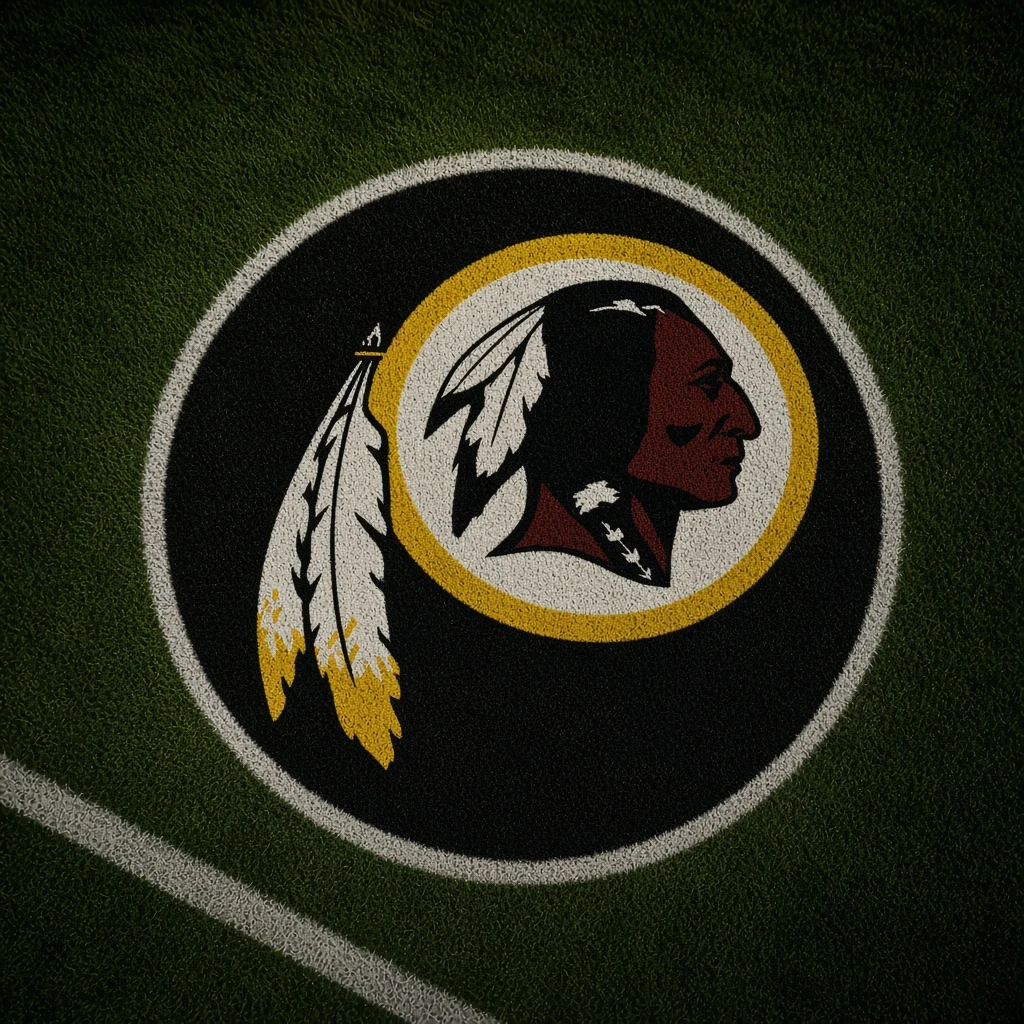 Washington Redskins Football Car Door Projector Light grass scene