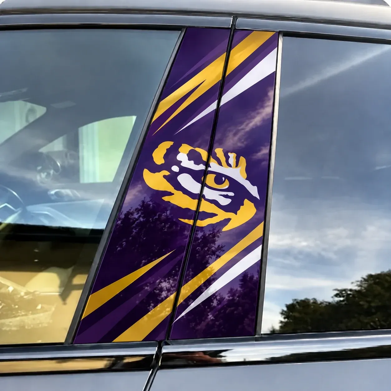 LSU Tigers Car Pillar Wrap Special - Universal Fit