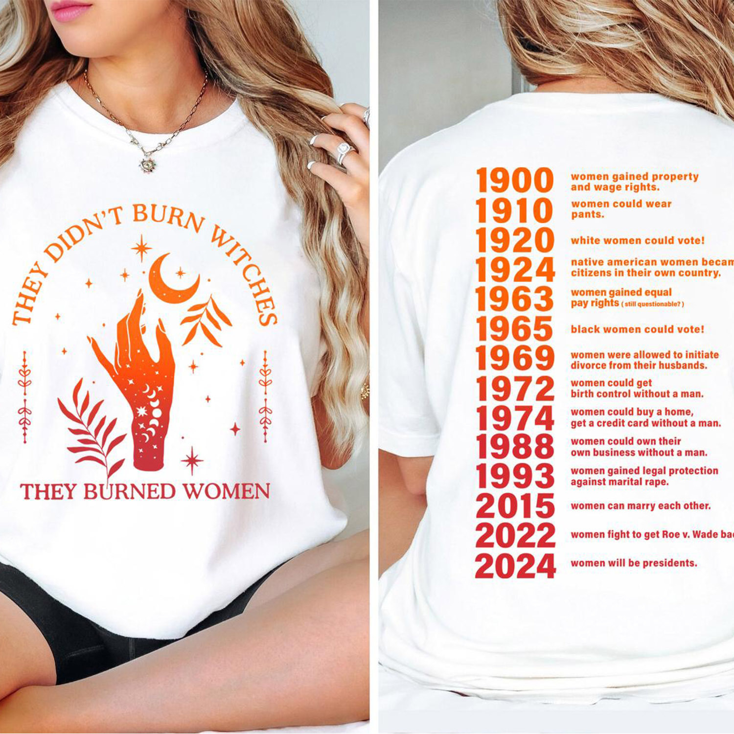 They Didn’t Burn Witches They Burned Women Shirt