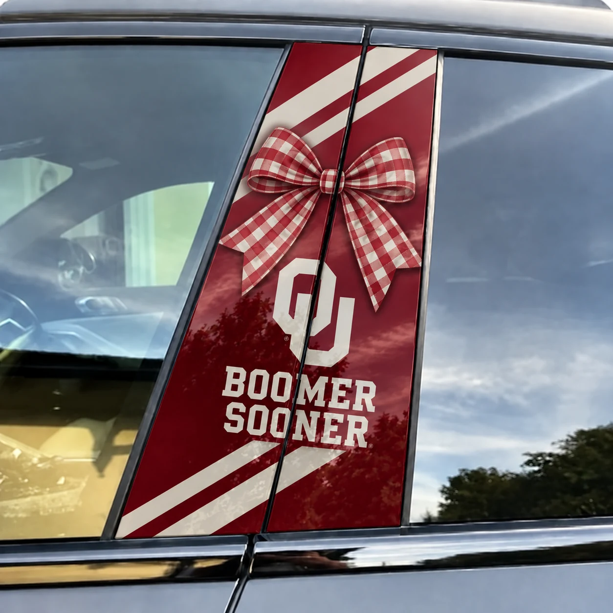 Oklahoma Sooners Car Pillar Wrap Special - Universal Fit