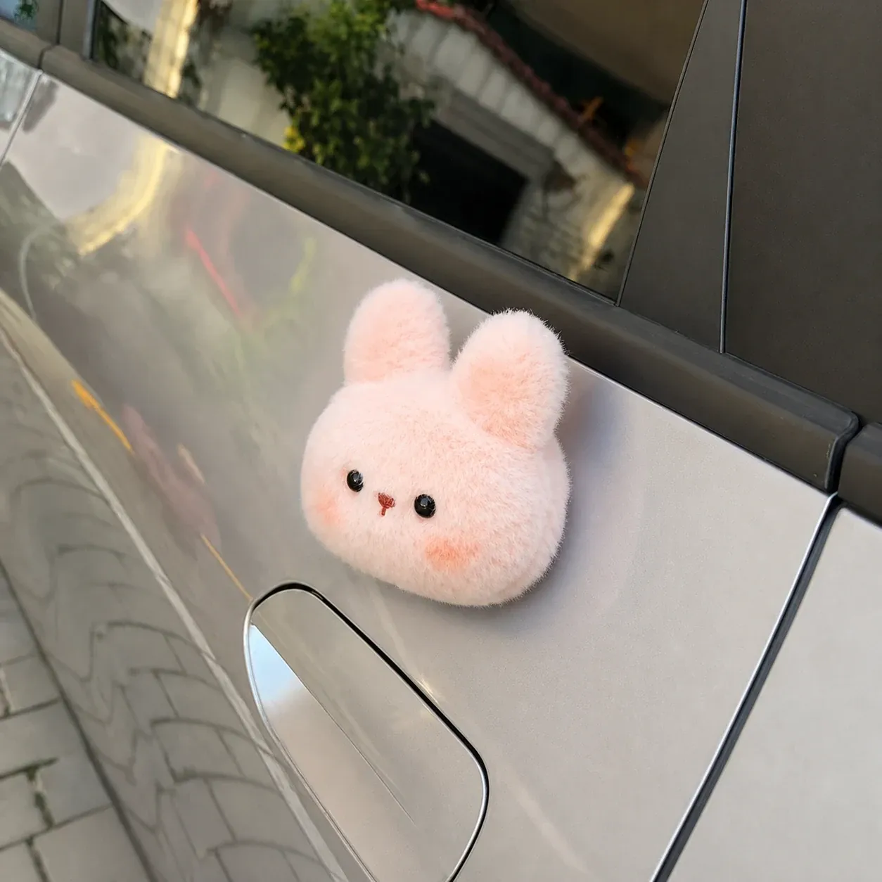 Magnetic Car Plush Bunny