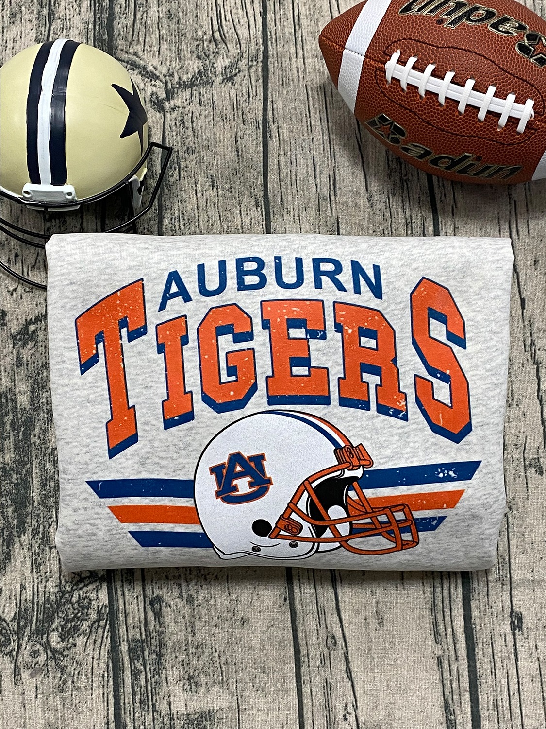 Vintage College Football Helmet T-shirt Crewneck Sweatshirt