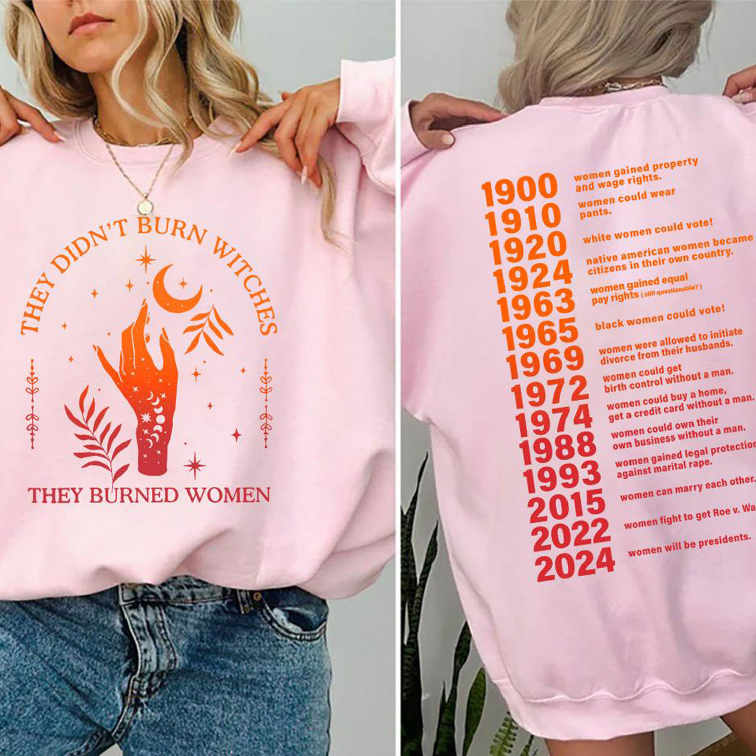 They Didn’t Burn Witches They Burned Women Shirt