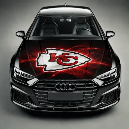 Kansas City Chiefs Premium Car Hood Wrap - Universal Fit