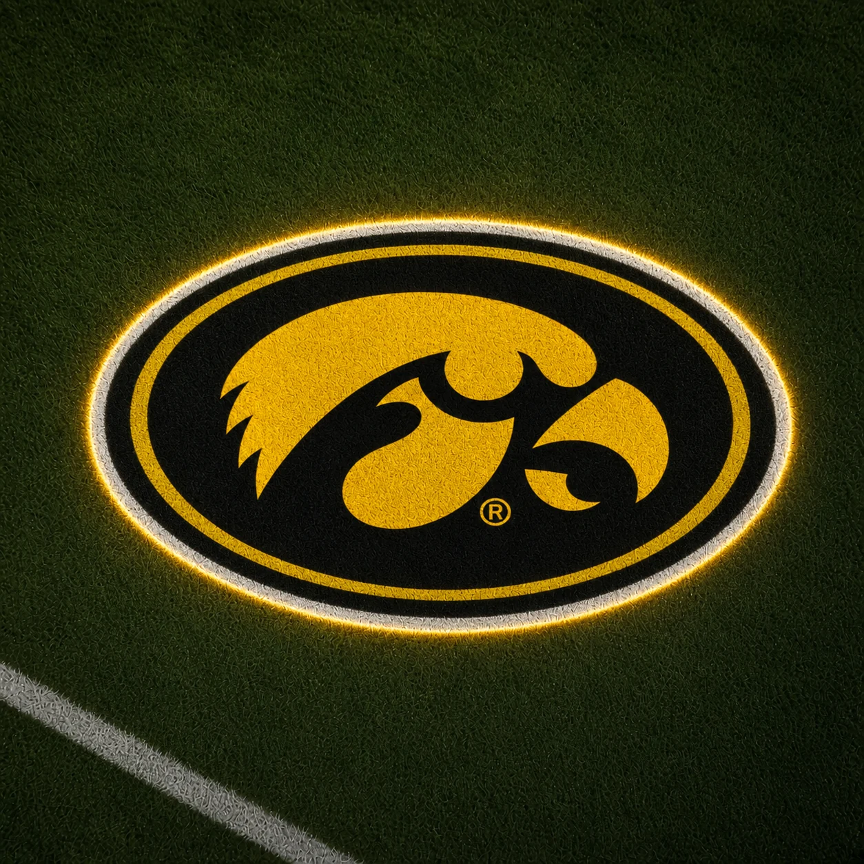 Iowa Hawkeyes Football Car Door Projector Light