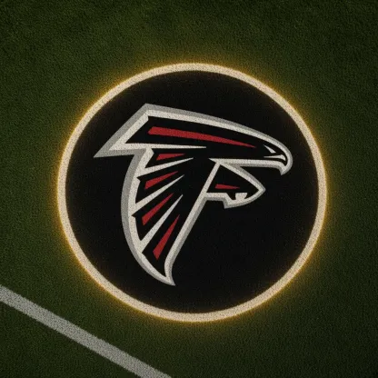 Atlanta Falcons Football Car Door Projector Light grass scene