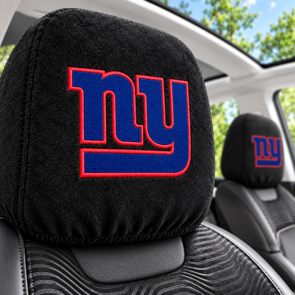 New York Giants Football Car Headrest Covers - view 2