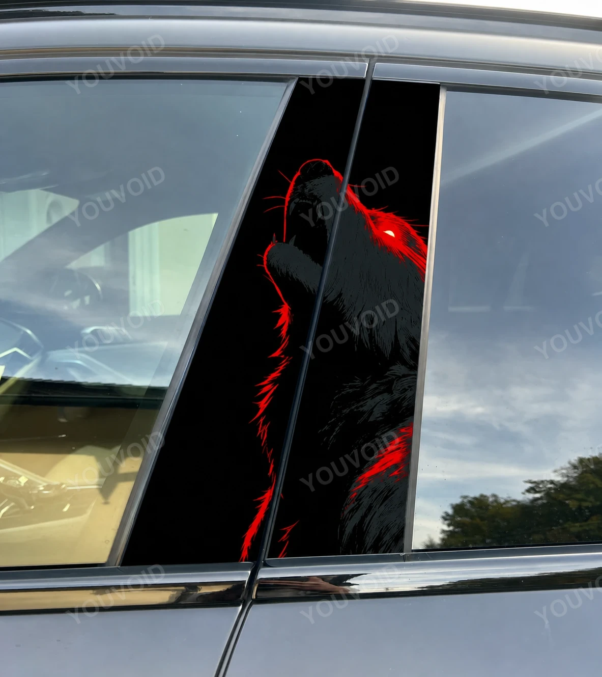 Wolf - Car pillar sticker