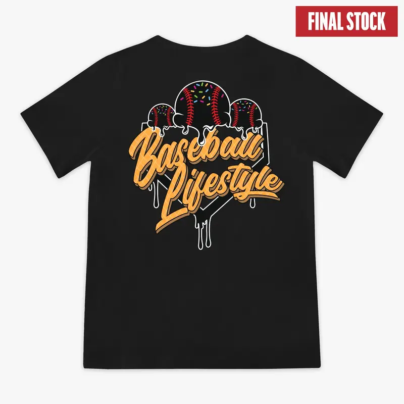 Ice Cream Baseball Lifestyle Youth Tee | Lightweight Baseball Graphic Shirt for Kids