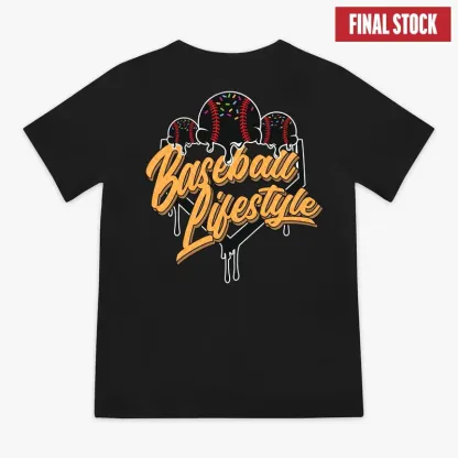 Ice Cream Baseball Lifestyle Youth Tee | Lightweight Baseball Graphic Shirt for Kids
