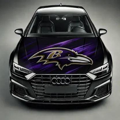Baltimore Ravens Premium Car Hood Wrap - Universal Fit