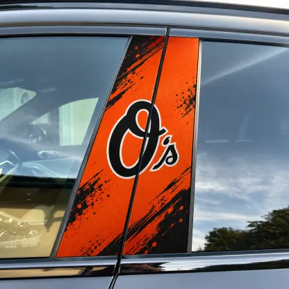 Baltimore Orioles Car Pillar Wrap - Universal Fit