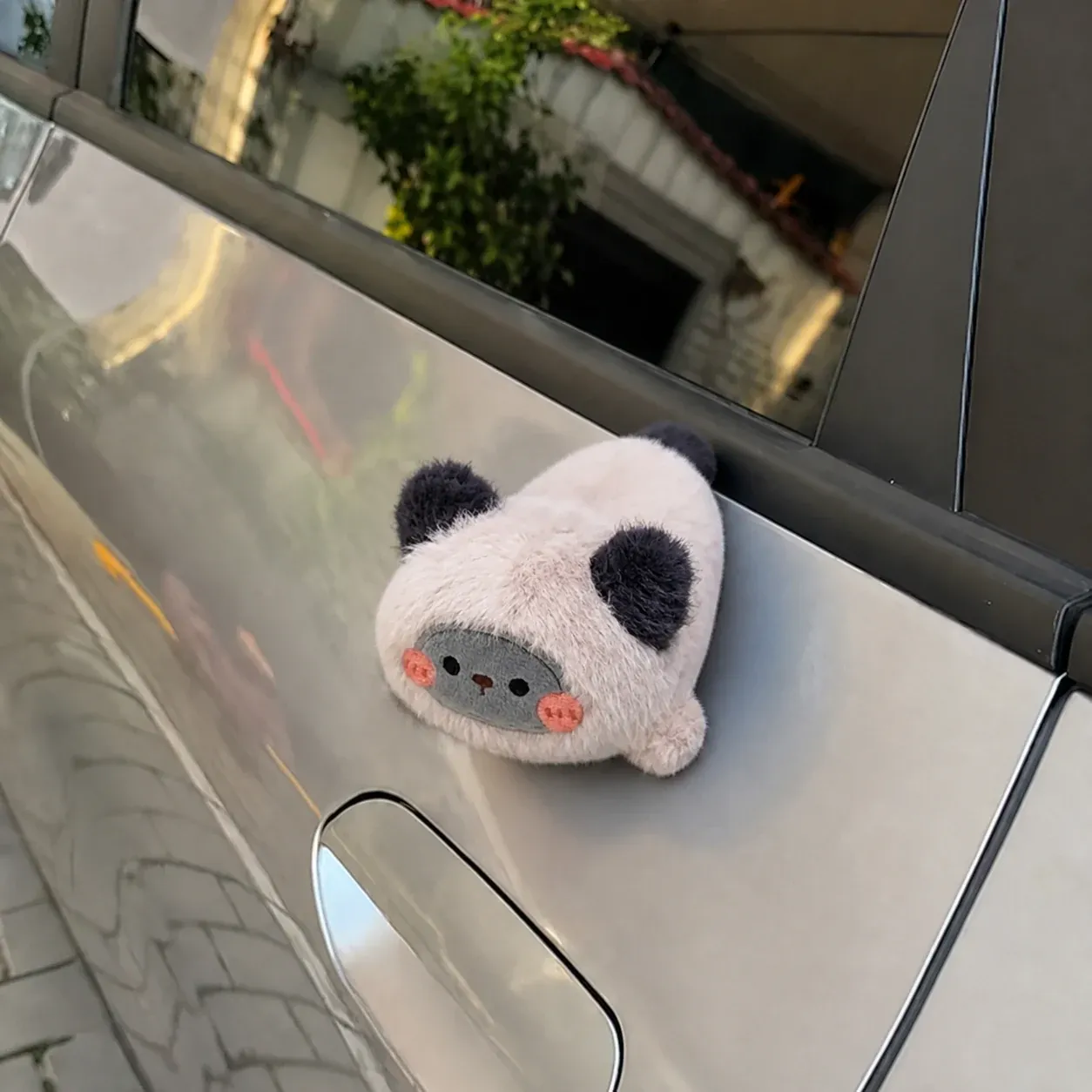 Magnetic Car Plush Panda