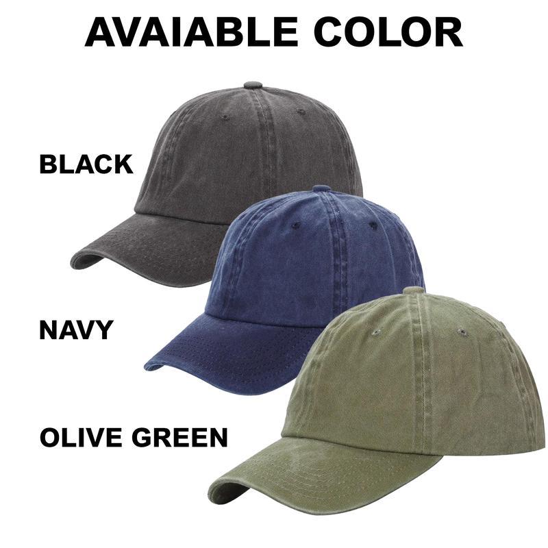 Custom "GENERATION X EST. [Year]" Washed Cotton Baseball Caps