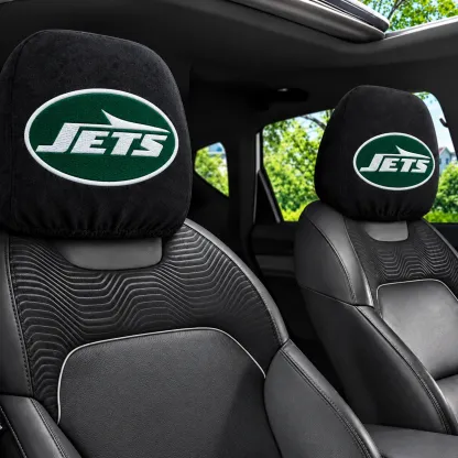 New York Jets Football Car Headrest Covers - view 1