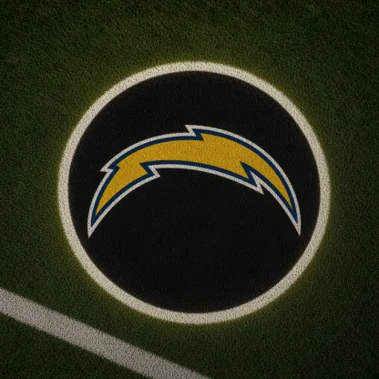 Los Angeles Chargers Football Car Door Projector Light grass scene
